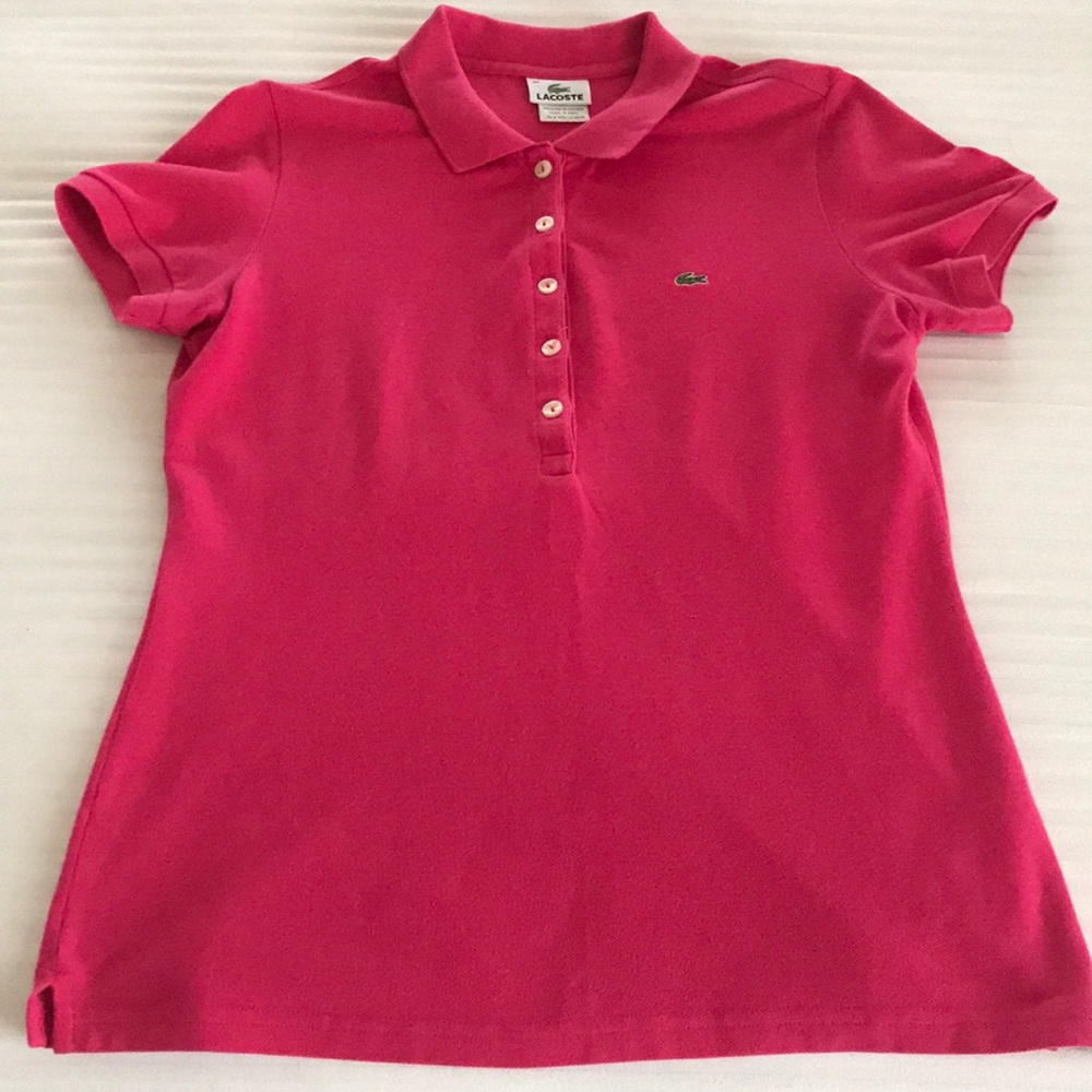 Lacoste Women Size 40 Slim Fit Polo Shirt
